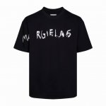 高版本Maisonmargiela 马吉拉 Mm6涂鸦印花短袖，男女同款。 满满的高级感 性价比超高 手感超级柔软、细腻、柔软和不起球且不变形 G纯棉品质，后领