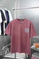 ch*Ome Hearte 25Ss早春新款 克罗心Logo烫钻短袖 轻奢主义 男女日常通勤穿搭必备单品 正确版本 欢迎对比 详细特征 320克100% 纯棉双