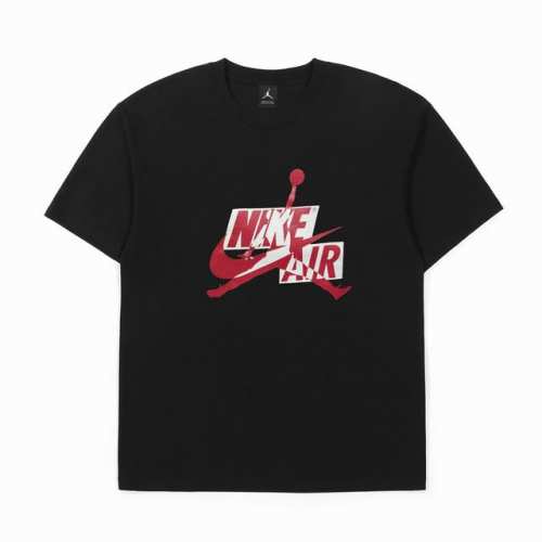 供 Air Jordan Aj乔丹飞人字母印花棉质短袖T恤 定制主标 辅料 水洗齐全 高清细腻印花 甄选250克32支紧密纺双纱纯棉面料 质感厚实但是透气性良好