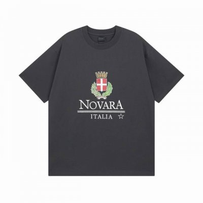 Balenciaga 巴黎世家2025 Ss 皇冠麦穗多元化拉裂印花短袖T恤 本市场No.1的质量 真正天花板品质 全部原版开发注意细节图 避免被盗图商家混发
