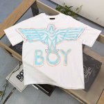 上新 款号：Ay712 高版本 2025新款Boylondon炫彩大老鹰图案字母Logo印花休闲情侣短袖T恤，采用280克重的纯棉双纱面料，我们只做精品面料、做