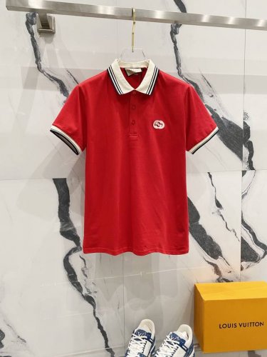 Gucci 古驰 翻领polo衫 条纹撞色领口Gg字母Logo小标刺绣 官方同步 商务首选 时尚个性 百搭潮流 纯原品质 原版面料 吊牌 领标 水洗麦 三标齐全