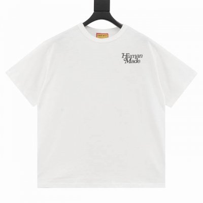 Human Made 公仔玩偶印花短袖T恤 按照原版定制16X21支230G双纱竹节棉、水洗+硅油处理，面料柔软亲肤。 黑色印花采用进口胶浆印花，黑色因面料特殊