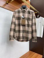 P250 Burberry 巴宝莉Ss新款原单男士时装款长袖经典格子衬衫，香港洋行渠道货，B家族每一季男装的出现都备受瞩目，都带颠覆性色彩，进口经典格子系列，重