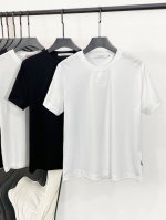 新品 Gv25Ss春夏新款优质120支双丝光棉布圆领短Tee 男女同款经典5G标识刺绣宽松休闲短袖T恤衫 贸易公司渠道稀出 同步官网发售 一款男女通穿的基础纯色