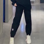 上新 Mlb夏季轻薄透气简约风万针刺绣Logo 情侣款男女同款清凉舒适休闲时尚运动长裤子青年 基础大众百搭休闲裤 mlb 2025春夏爆款梭织小标长裤束脚卫裤男
