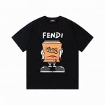款号:F077 fendi 芬迪 25Ss 大师亲手设计潮牌新品印花圆领短袖T恤 春夏最新砖柜同步 Os落肩版型 - 260G双纱纯棉顶级面料 手感柔软 百分百