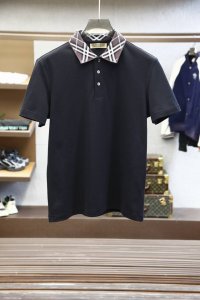 bbr 2025Ss系列新品 Burber*Y巴宝莉 最新最顶级版本格纹领口融合Polo衫，选用丝光棉质珠地网眼布料打造，修身版型剪裁，非常精致，显气场，又会凸