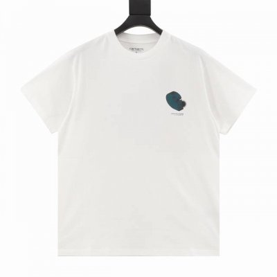 Carhartt Wip 卡哈特夏季新品立体Logo印花短袖T恤 杨祐宁明星同款 宽松休闲版型 男女均可上身 以卡哈特立体的Logo印花打造了整体的设计 胸前卡