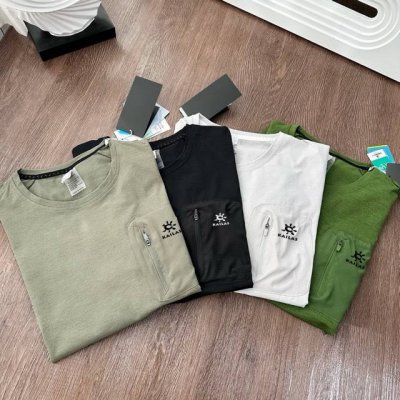 kailas 凯乐石轻量化格鲁网短袖Tee 黑 绿 灰军绿 灰杏 尺码M到5Xl 轻量化短袖 高弹格鲁B1172网 新款面料 网格透气 ，细长纤维 具有良好的吸
