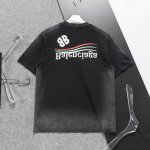 巴黎世家 官网新款洗水T恤.男士圆领经典Logo短袖T- Shirt 采用进口客供定制面料 高端的品质 尽显奢华。88670尺码：M-3Xl