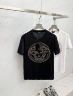 0年新款经典烫钻人像Logo情侣款短袖T恤 高版本高版本 原版面料 数码直喷印花工艺 网红明星同款 高版本 高 品质 440支定制280克双股丝光棉处理 手感非