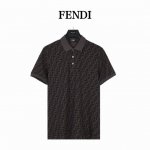 Fendi 芬迪 双F满印短袖polo衫 经典爆款系列，胸口工艺刺绣Logo图案，整体高级简单大方，面料有韧性、不起球、不易变形和缩水。有较好的透气性和吸湿效果
