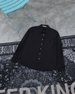 款M706 罗意威 Loewe 罗意威 爆款来袭 胸前 立体标识针绣Logo字母长袖衬衫 Ss官网新款长袖 衬衫 衬衣 精美刺绣Logo 高端版本，定制面料 透