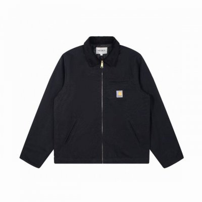 款号320 Carhartt 卡哈特灯芯绒翻领底特律工装夹克外套 面料水洗处理手感舒适 定制Logo刻字五金 灯芯绒材质翻领 颜色:黑色 棕色 紫色 尺码:S-