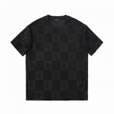 顶级最高版本 Lv路易威登Louis Vuitton 驴家1V 经典满身Logo毛巾图案圆领半袖T恤短袖 男女同款 情侣款 宽松版型 最高版本 原版面料 高版本