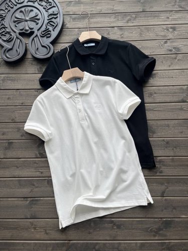 prada 普拉达专柜同步新款 胸前刺绣Logo翻领Polo衫 爆款推荐 -采用原版Zp一致定制索罗娜双珠地面料 螺纹同缸定染零色差 ！ Yb一样克重250G