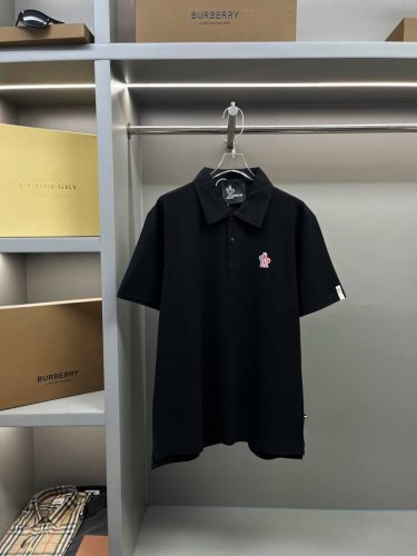 Moncler 蒙口 标识贴片新款polo衫 原版面料 官方同款 采用210克纯棉珠地面料 定制 同缸染面料 手感非常舒服爽滑 版型挺阔有型 一线品牌代工厂p出