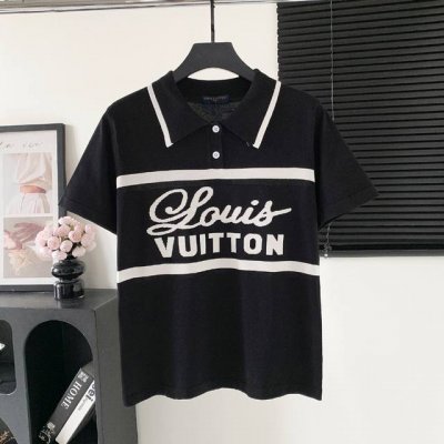 款号 W856 louis Vuitton 路易威登 Lv Logo短袖春夏最新款Logo标志年年被追捧的经典时尚装饰已经风靡全球男女同款 颜色 黑色 尺码 S