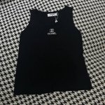 针织背心拿货 小香家25春夏新款圆领Logo刺绣针织背心 颜色:2色 码数:Sml