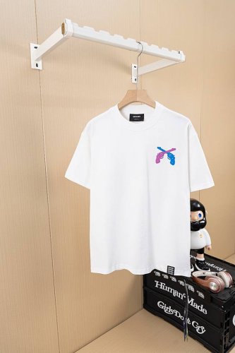 挂拍图 顶级版本 Goodbrand Good烫钻双枪轻奢时尚短袖T恤 男女同款 颜色：黑色 白色 码数：S M L Xl