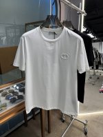 dior 2025春夏新品立体刺绣Cd短袖T恤；定制专属柜台同步面料，胸前由Cd组合立体刺绣工艺，3D浮雕式刺绣，万年经典的一款非常不可多的短袖T恤，不过时的经