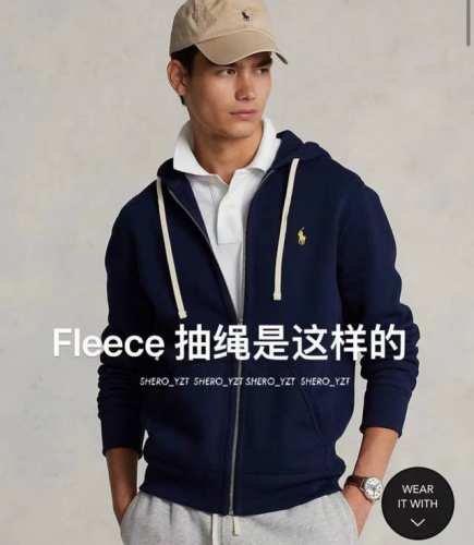 顶级原版加绒款 Ralph Lauren拉夫劳伦小马刺绣拉链加绒开衫连帽外套 这款连帽运动衫饰有代表Ralph Lauren 简约风格 搭配小马刺绣图案，立体饱