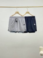 迪桑特 Descente*夏季新品情侣款速干假两件短裤 春夏款，跑步健身速干运动短裤！ 松紧腰头搭配抽绳，穿脱自如！ 防走光假两件设计，款式新颖，设计独特，休闲
