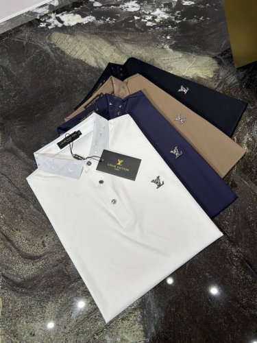 lv25S春夏新款商务休闲翻领短袖Polo，码数M-4Xl