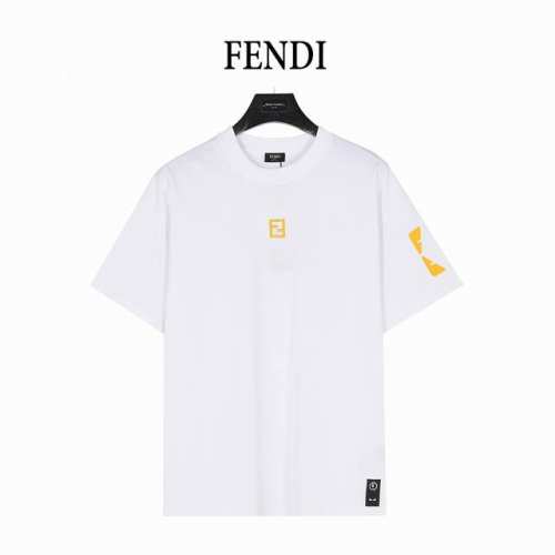 fendi 芬迪 25Ss 胸前双F刺绣手臂硅胶眼睛短袖T恤 采用230克双股双面面料以及罗纹本布，胸前皮标红外线定位， 面料都经过浇洗，手感质感更佳，不易变形