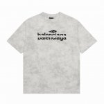 Balenciaga 巴黎世家 渲染满天星刺绣字母圆领短袖 Size：S-L