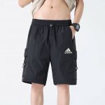 阿迪达斯Adidas大口袋抽绳松紧短裤刺绣百搭情侣款短裤 *采用冰丝高弹抗皱穿10年如新面料带冰感！宽松版型做工非常好质量非常棒！细节拿捏的非常不错！面料非常牛