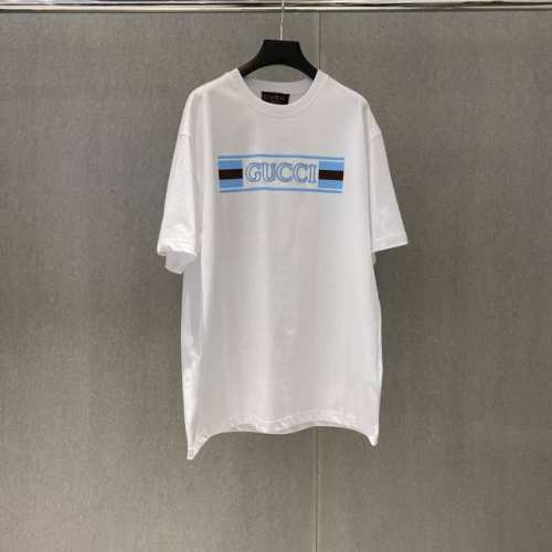 Gucc 225春夏新款 字母春夏短袖印花刺绣双重工艺 码数：S-Xl