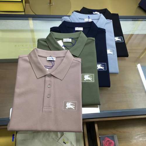 专柜新品 Burber...Y 2025新品 时尚polo 翻领短袖 高级定制百搭款式 任何人都可以轻松驾驭 面料全订制工艺 胸前奢华经典品牌Logo设计，非常