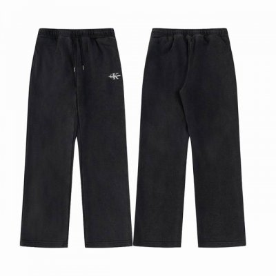 款M722 福利价 Calvin Klein Jeans重工毛圈水洗直筒裤 男女同款 Size：S M L Xl
