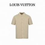 louis Vuitton 路易威登 25Ss 口袋提花Logo针织短袖衬衫 采用16支单纱纯棉纱线，原版定染同色面料，该款面料版型偏硬 上身效果立体有形，久穿