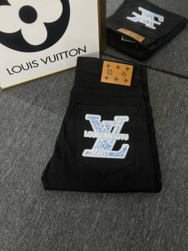 oc-607 Lv 路易威登凹凸立体压花高弹长裤 23Ss驴家最新超柔牛仔长裤 驴家顶级用料超柔高棉水洗牛仔面料每一件水洗费用高达常规工艺三倍之多 触感极致细腻