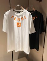 Fen*I 芬*迪2025春夏新款Fd家族Ff男女同款短袖T恤，男女同款百搭极简短袖。意大利原厂订单，Fd家族人气单品，简约纯色系打造。Fd家族经久不衰的标志性