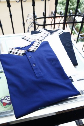 bbr巴宝莉-重磅推荐！2025春夏新品 专柜在售 时尚高端男装Polo-胸前Logo个性时尚 进口顶极高密度弹力冰丝-极为亲肤舒适 摸上去非常的细腻，质感很好