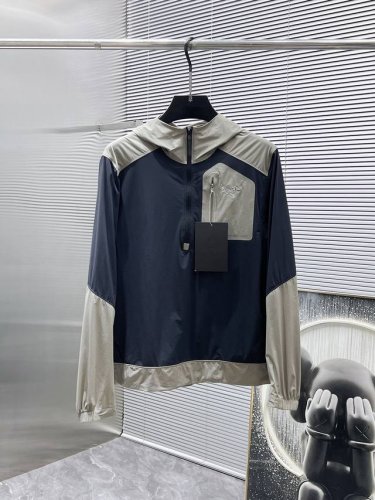 始祖鸟 2025新品夏季套头半拉链防晒服，时尚帅气，简约百搭款，定制原版面料，不仅挺括，保持潮流的廓形，又穿着舒适，纱织更细腻，码数M-Xxl 175.140穿