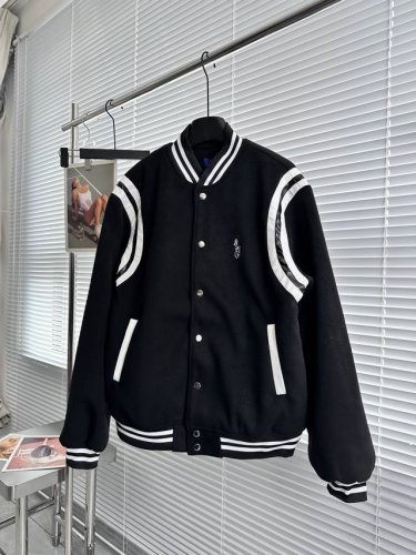 新款上新 纯原臻品 Ralph Lauren拉夫劳伦刺绣复古小标拼片毛呢棒球服外套 郑秀晶同款 实拍细节图已发，随意对比 小红书爆款女士秋冬款棒球飞行夹克外套今