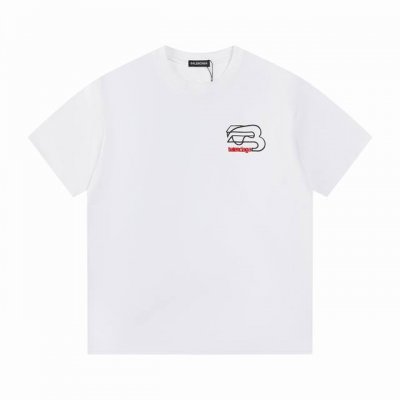 款号T61 巴黎世家 短袖T恤 男女同款 -采用原版280G100%纯棉面料 柔软舒适 螺纹同缸定染零色差 独家品质区别通货 欢迎对比 -颜色： -码数：Xs