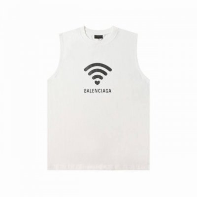 339款 新款 balenciga 巴黎世家 新款 Wi-Fi 情人节限定 印花背心 标准的印花技术 纯棉柔软面料 对色定染面料 采用进口印花工艺 潮流感十足