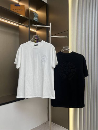 1927# 26支270克双纱棉面料 克罗心成衣洗水立体绣花 尺码S M L Xl