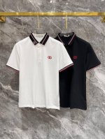 古驰25Ss新款春夏短袖翻领T恤polo，最高版本客供定制高端朱地面料简单时尚款，螺纹拼色螺纹配色超级好看！胸前Gg刺绣经典Logo简单大方的款式！满满的高级感