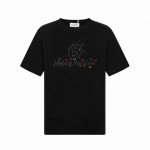Madison Margiela 马吉拉 25Ss高版全新做法3D双重工艺，白墨+立体硅胶材质重工艺形成的Logo圆领短袖T恤。 定制240克同缸染面料 手感非