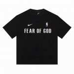 nba X Nike X Fog Essentials耐克三方联名篮球训练服短袖半袖T恤 采用260G双纱100%新疆精梳纯棉面料 采用过肩拉条工艺，百洗不变形