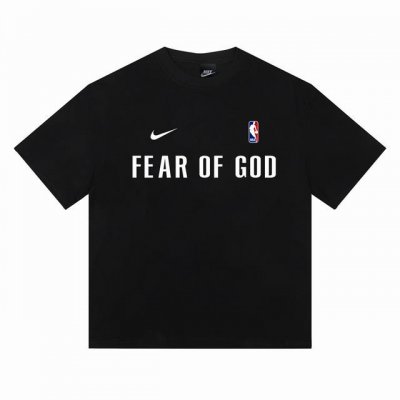 nba X Nike X Fog Essentials耐克三方联名篮球训练服短袖半袖T恤 采用260G双纱100%新疆精梳纯棉面料 采用过肩拉条工艺，百洗不变形