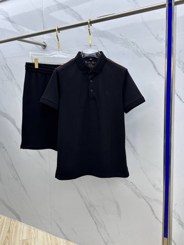 Lp 2540春夏新款男士翻领polo衫短袖T恤短裤套装 柜台同步发售 简洁时尚百搭 高端品质 Logo巧妙设计 袖口螺纹收边 定制进口双股丝光珠地棉面料 穿着