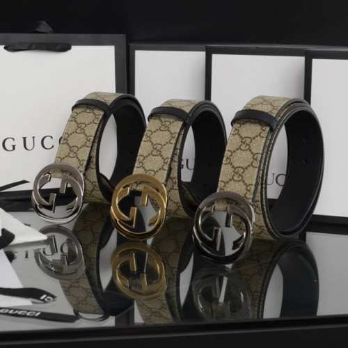 顶级版本1:1 Gucci 古驰双G新款皮带真皮腰带 带身：纯头层牛皮 品质：带Npc芯片可扫码 扣头：纯铜扣头 包装：打孔器，手提袋，发票齐全 尺寸：宽3.8